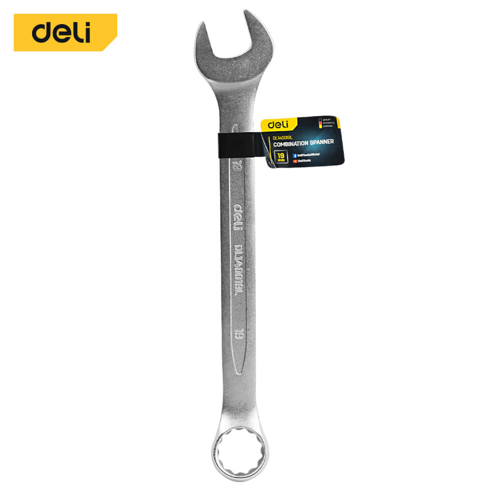 ประแจปากตาย DELI EDL140019L-SL-01 19มม_0